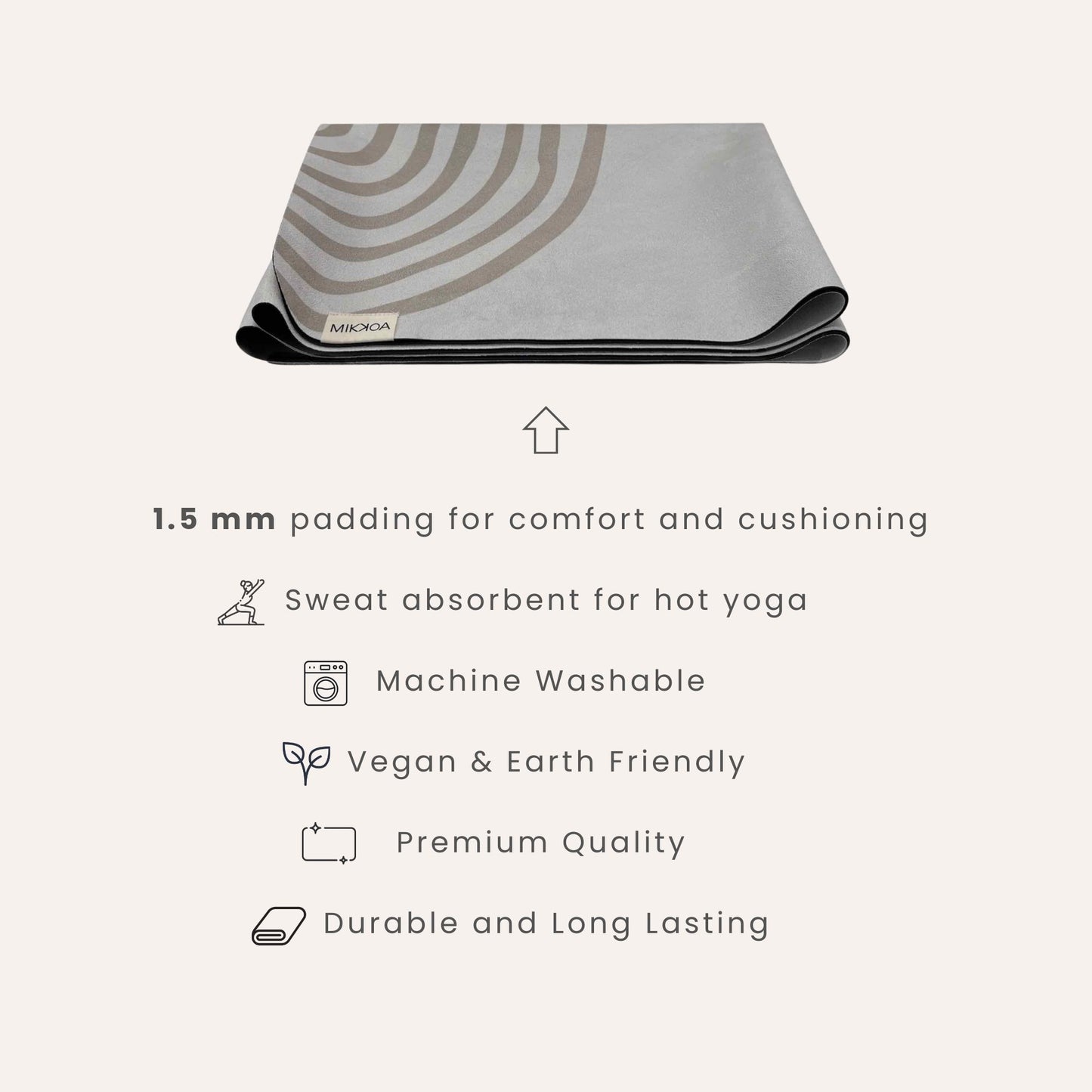 Portable Yoga Mat-Portable Folded Yoga Mat-Mikkoa Portable Yoga Mat
