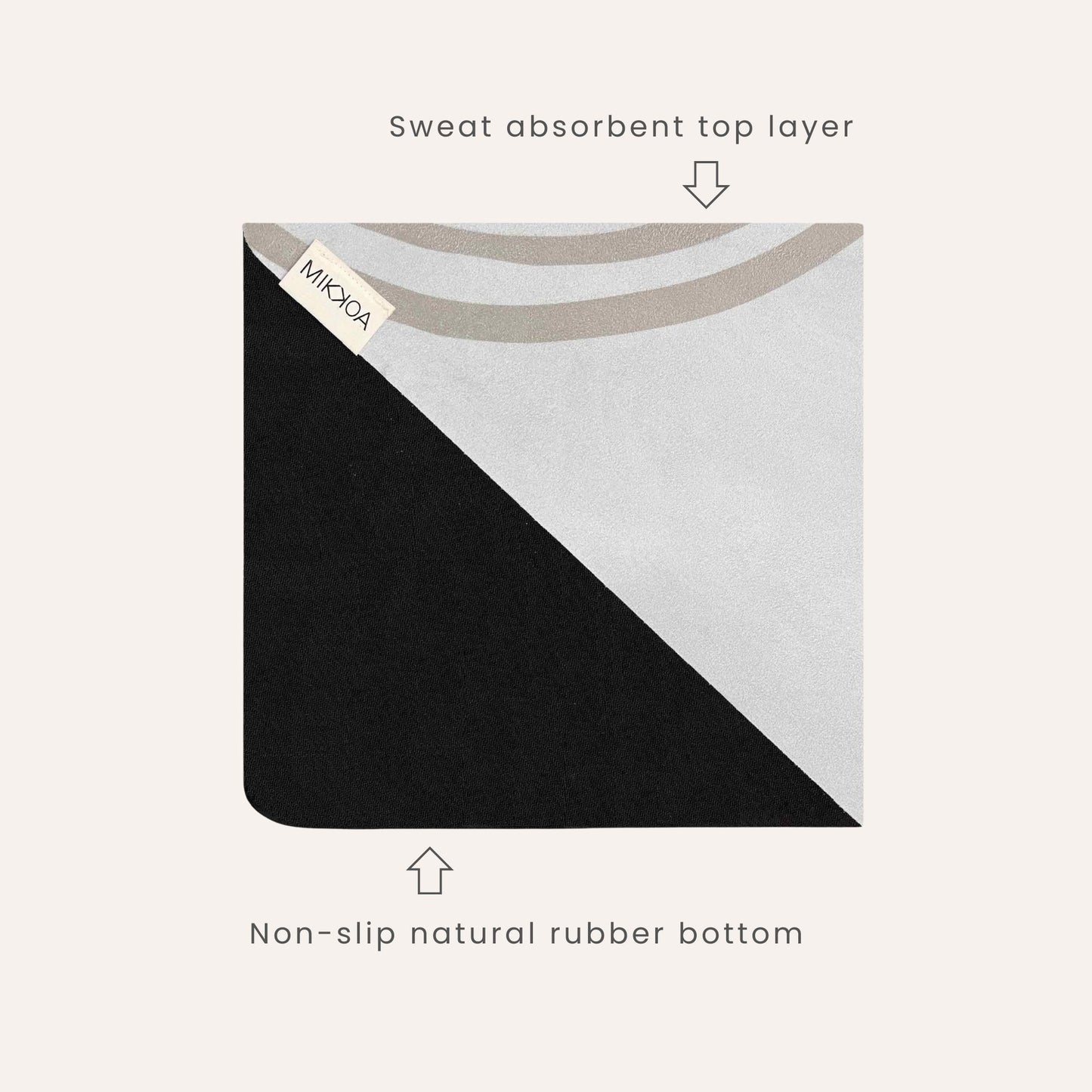Lightweight Yoga Mat-Half folded Yoga Mat-Mikkoa Lightweight Yoga Mat