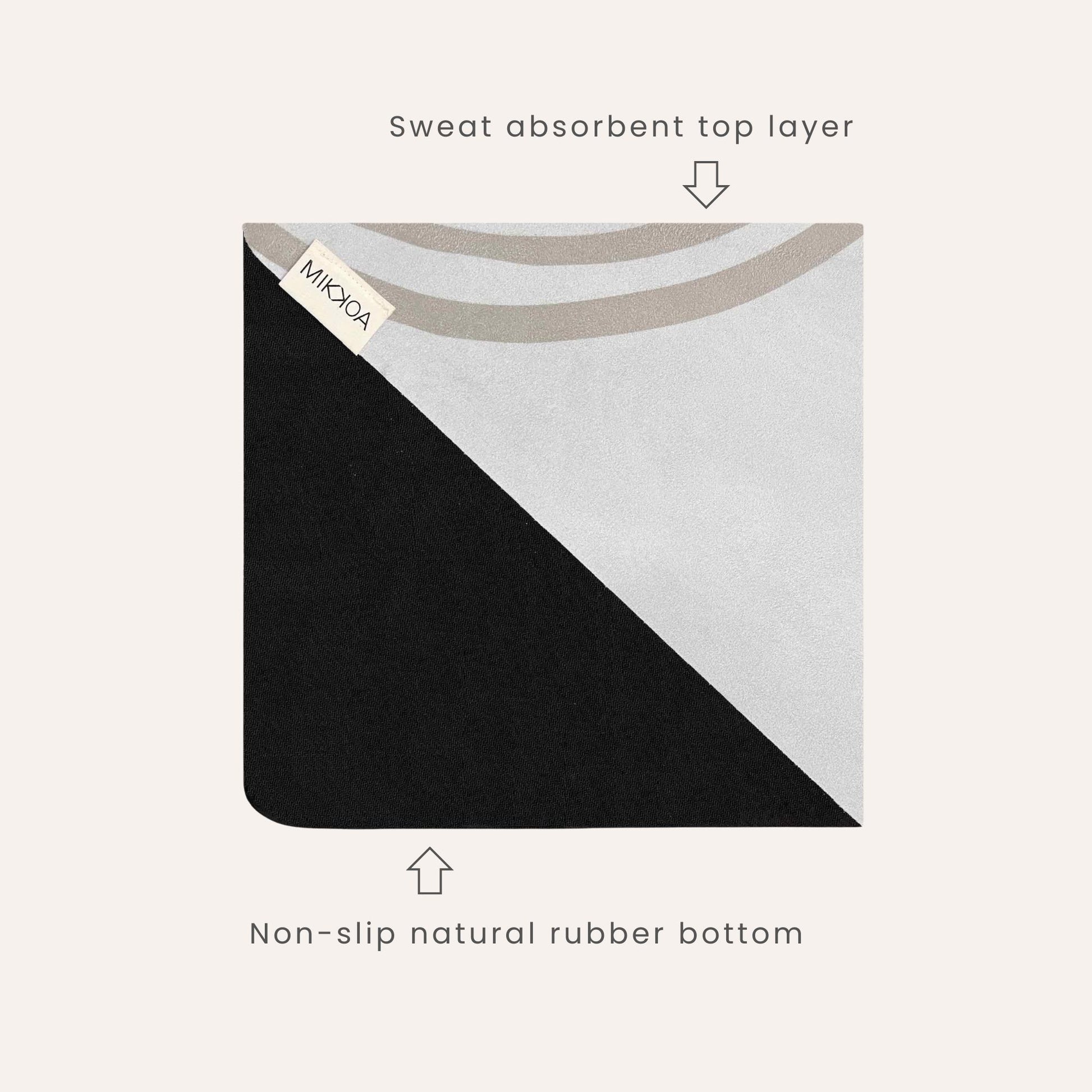 Lightweight Yoga Mat-Half folded Yoga Mat-Mikkoa Lightweight Yoga Mat