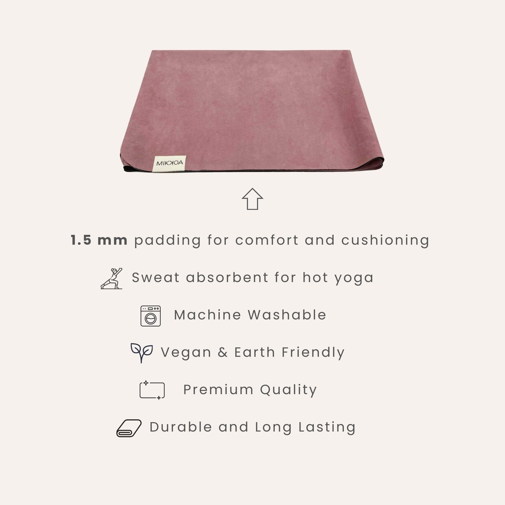 Exercise Mat For Travel-Pink Exercise Mat For Travel-Mikkoa Exercise Mat For Travel