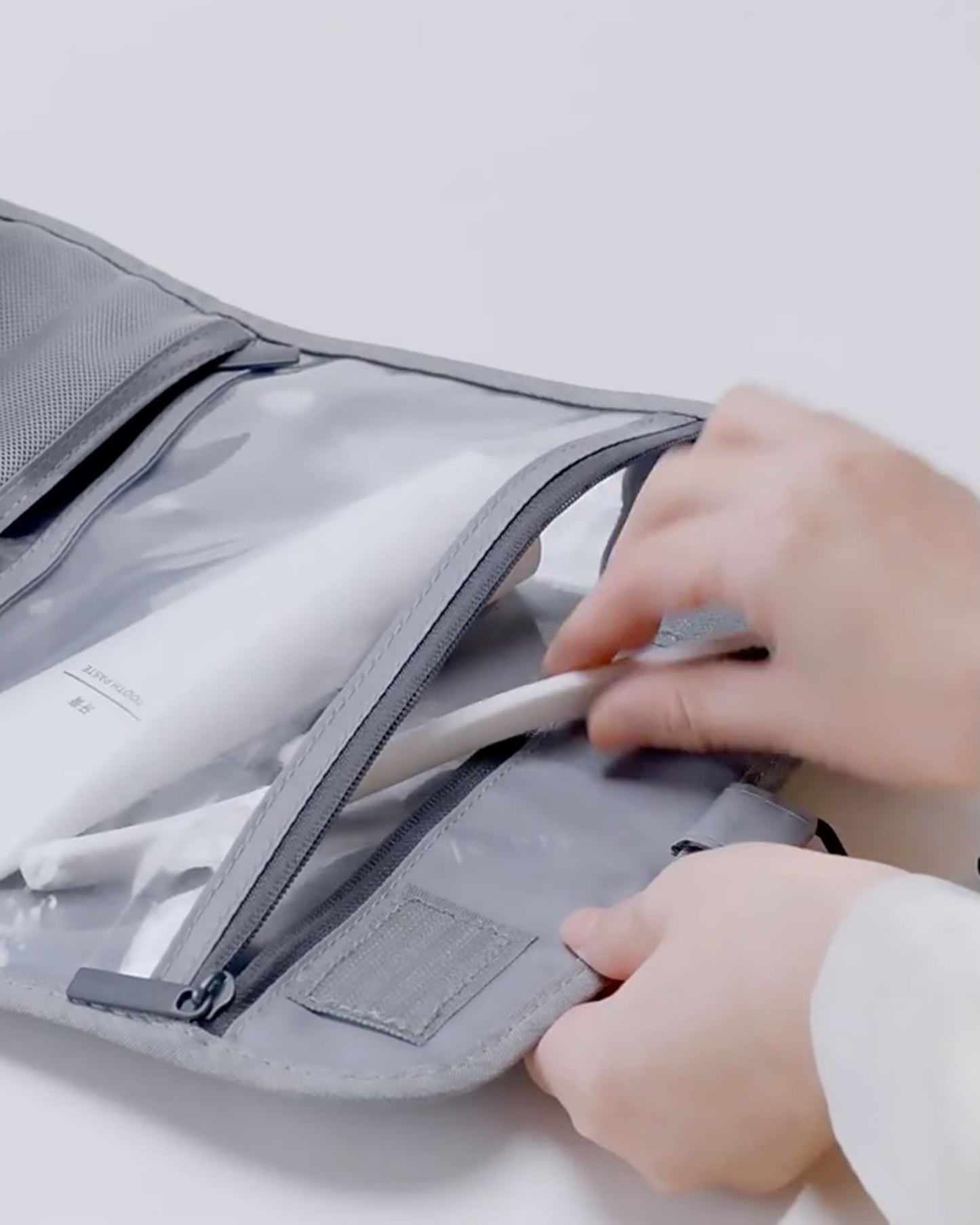 Travel Toiletry Bag - Foldable & Hanging Design