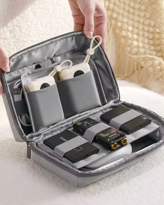 Travel Tech Pouch - Electronic Gadget & Cable Organizer