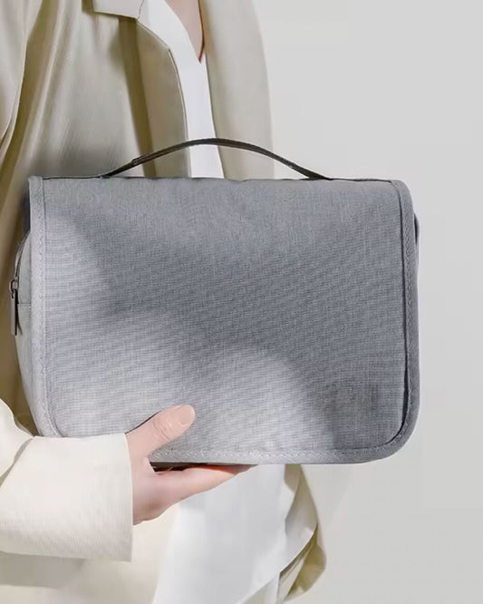 Travel Toiletry Bag - Foldable & Hanging Design