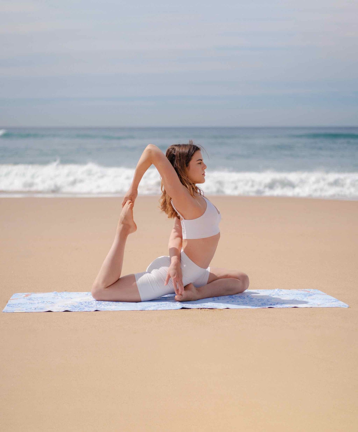 Foldable Yoga Mat Travel-Women Doing Tiger Pose-Mikkoa Finding Nirvana Travel Yoga Mat