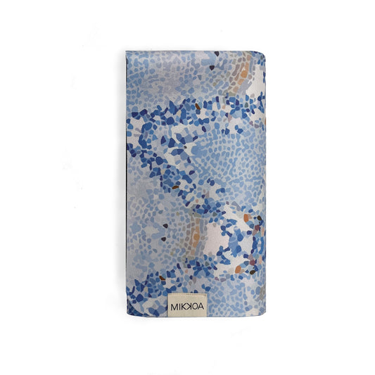 Foldable Yoga Mat- Blue Folded Yoga Mat Image-Mikkoa Finding Nirvana Yoga Mat