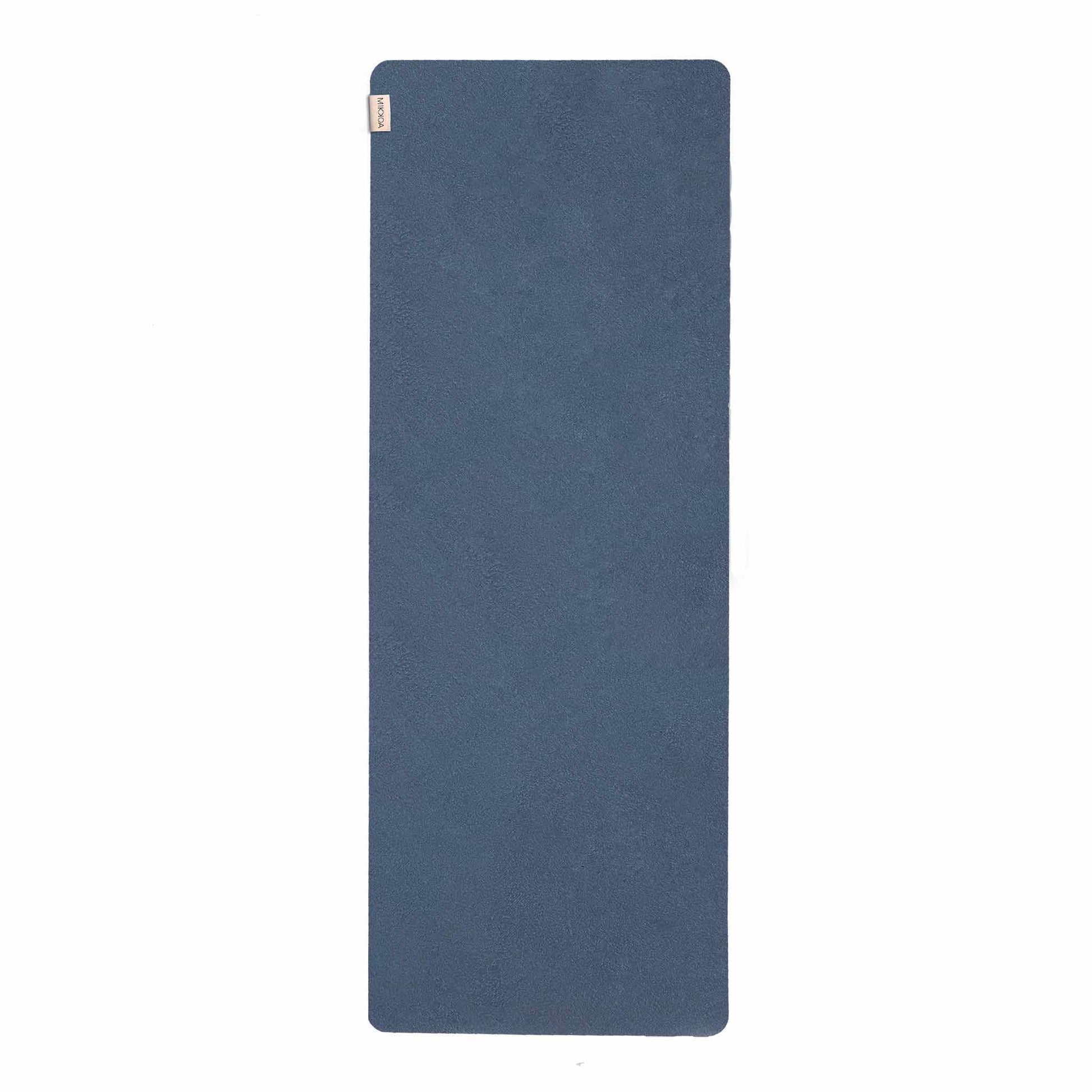 Leather Yoga Mat. Non Slip Foldable. Fitness Natural. Exercise