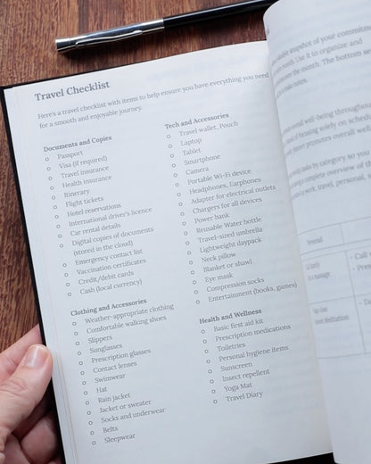 Mindful Travel Journal